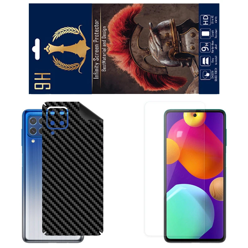 برچسب پوششی اینفینیتی مدل FC مناسب برای گوشی موبایل سامسونگ Galaxy M62 به همراه محافظ صفحه نمایش