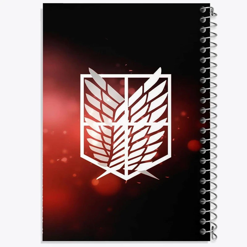 دفتر نت موسیقی 50 برگ خندالو مدل بال آزادی انیمه اتک آن تایتان Attack on Titan کد 10971