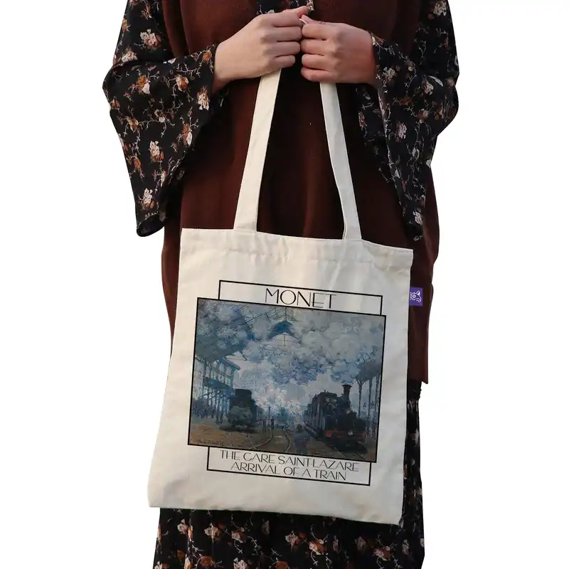 ساک خرید ترمه طراحان ایده مدل ورود قطار از مونه کد 0201 - S