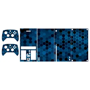 برچسب کنسول بازی Xbox series x طرح polygon 06 مجموعه 5 عددی