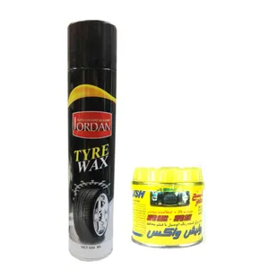 اسپری تمیز کننده لاستیک خودرو جردن کد wp1j1 به همراه واکس پولیش