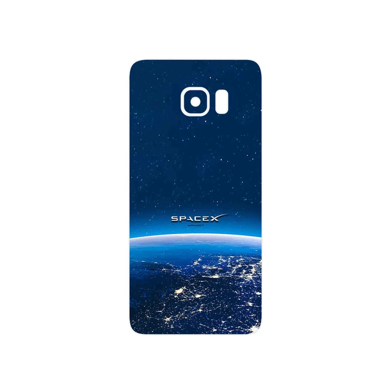 برچسب پوششی ماهوت مدل Space X مناسب برای گوشی موبایل سامسونگ Galaxy S6 Edge