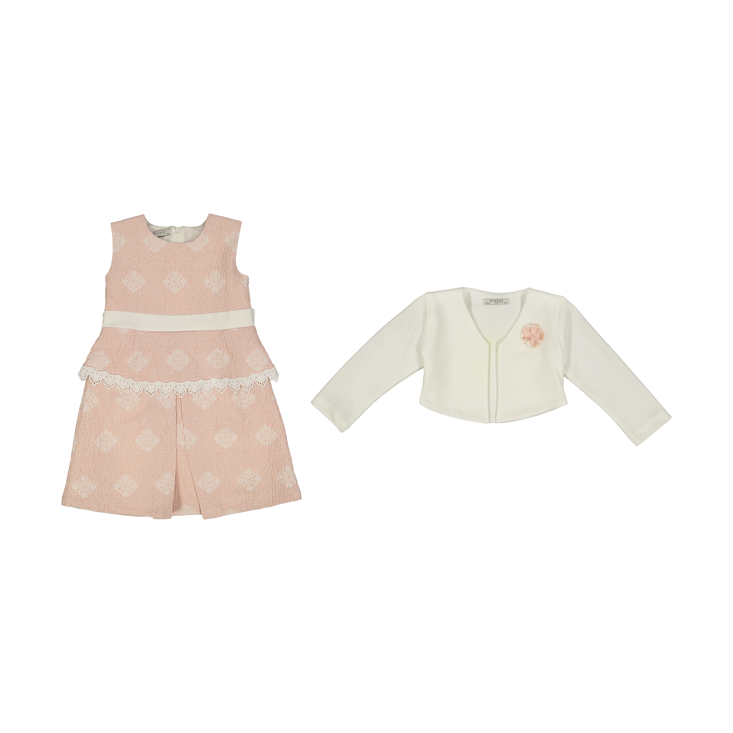 ست کت و پیراهن دخترانه پیانو مدل 3482-20