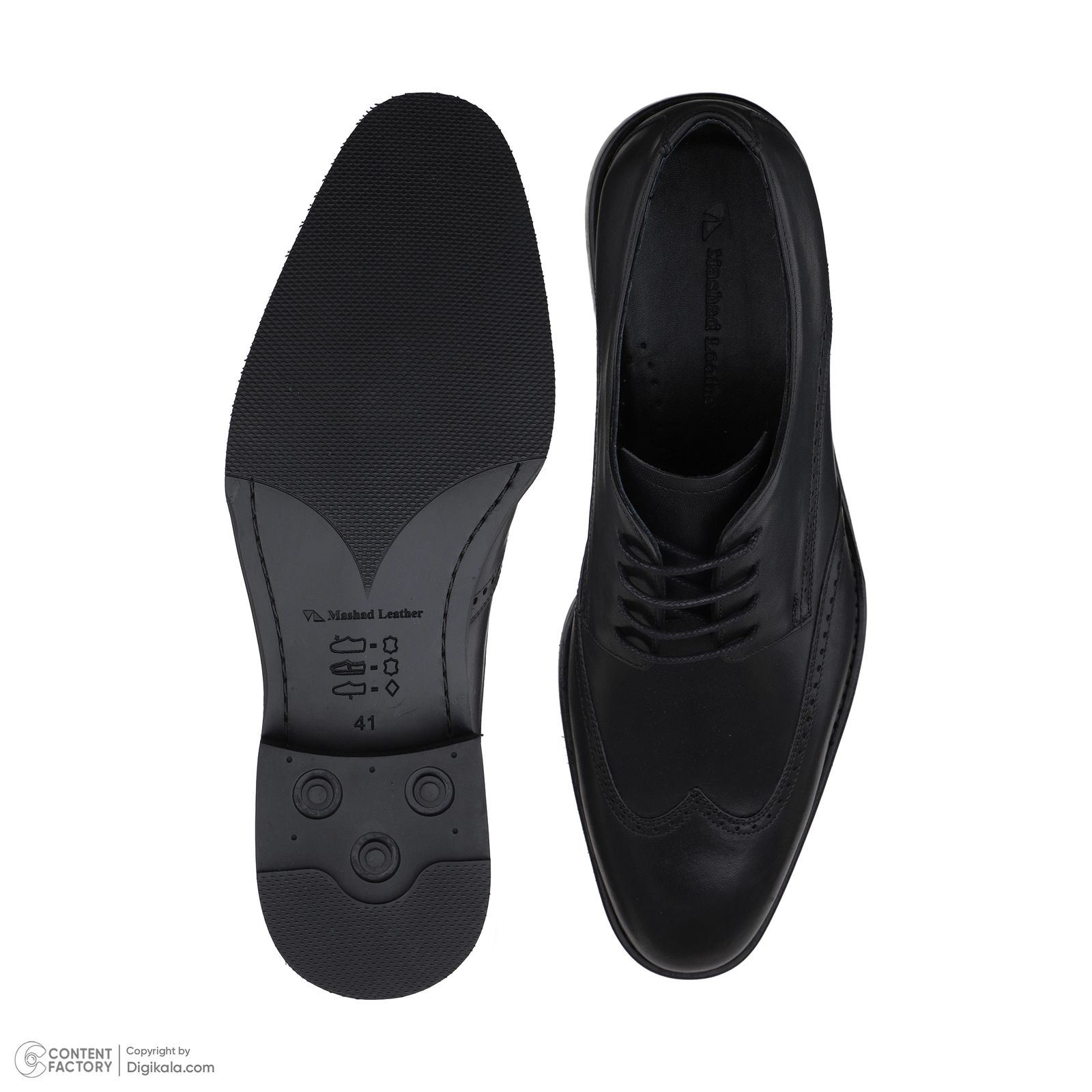 کفش مردانه چرم مشهد مدل J6218-001 -  - 6