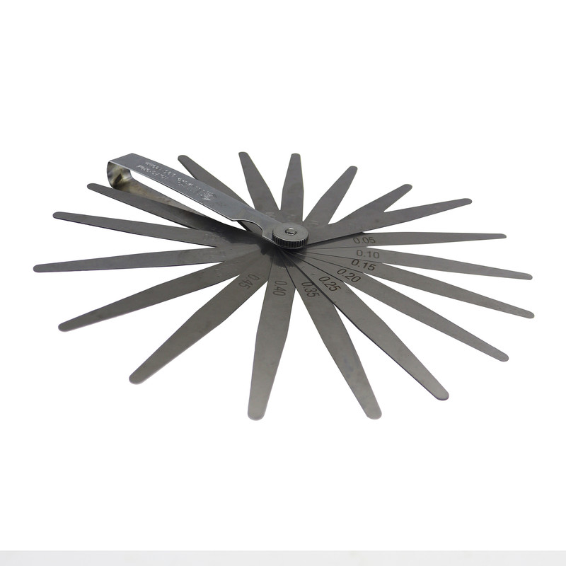 آچار فیلر جنیوس تولز مدل YP-FG-020M/0.05-1.00MM مجموعه 20 عددی