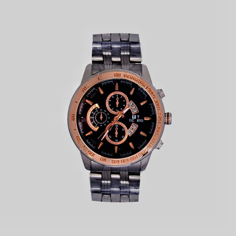 ساعت مچی عقربه‌ای مردانه کوارتز تیکارتو مدل کلاسیک کد T001