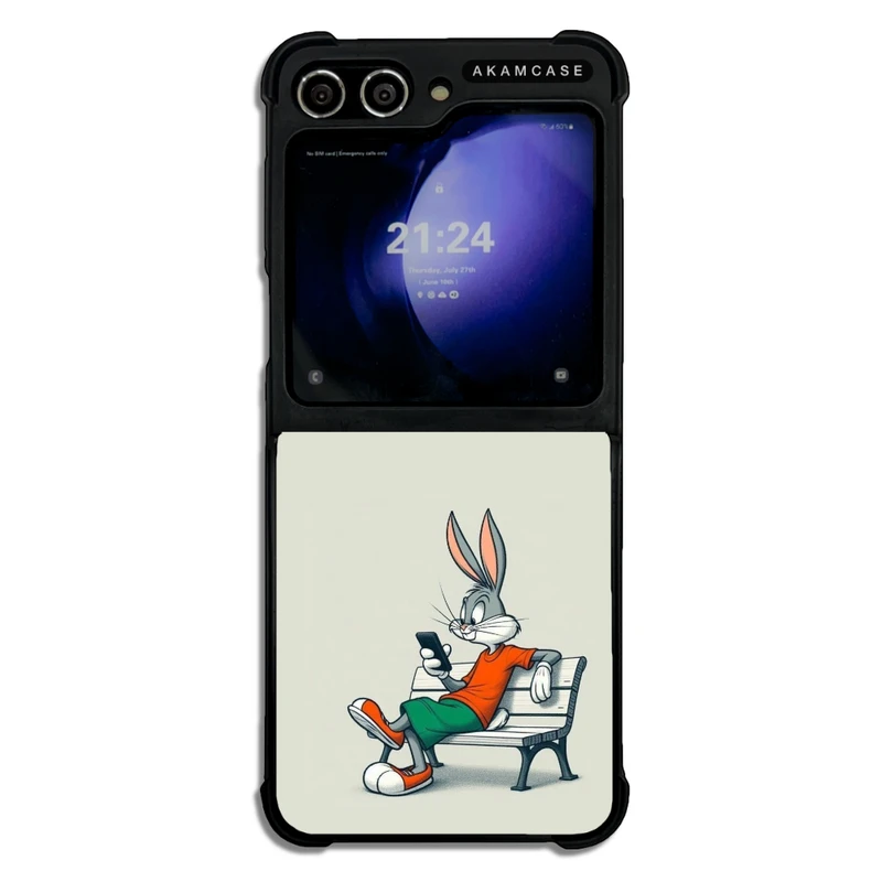کاور آکام مدل AMC-WSGZFLIP5-BUNNY-27 مناسب برای گوشی موبایل سامسونگ Galaxy Z Flip 5