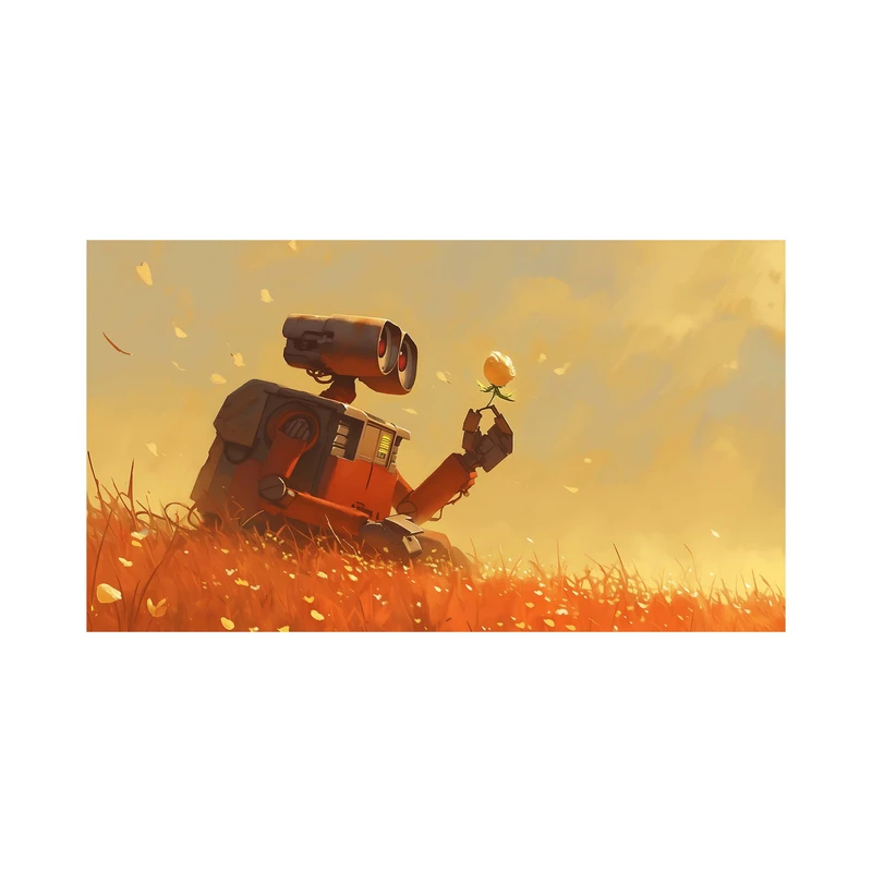 استیکر لپ تاپ و موبایل مدل انیمیشن طرح والی Wall E کد 2616