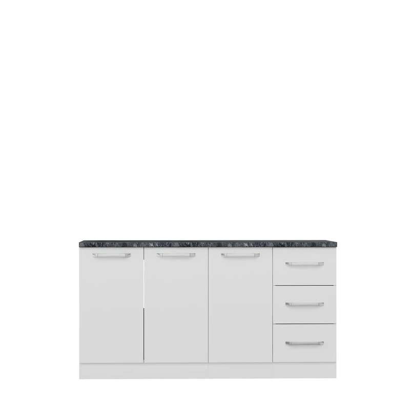 کابینت زمینی فلفور کابینت مدل 160 cm مجموعه 3 عددی