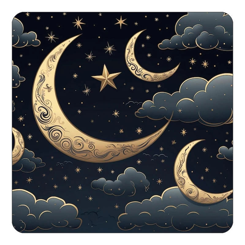 مگنت کاکتی طرح ماه و ستاره مدل mp53909