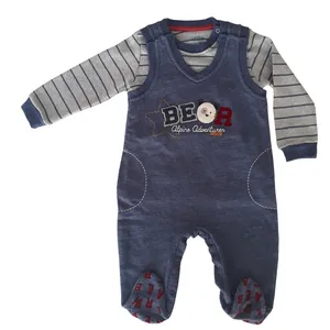 ست تیشرت و سرهمی نوزادی عزیز ب ب مدل BIOA کد 6213