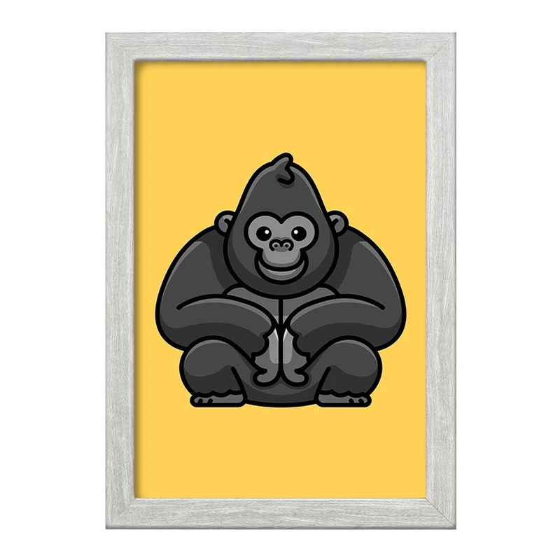 تابلو خندالو طرح حیوانات بامزه گوریل کد 28198