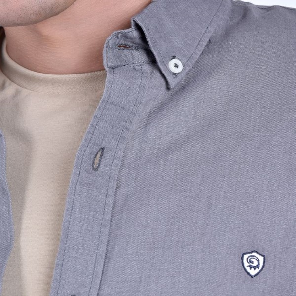 پیراهن آستین بلند مردانه بادی اسپینر مدل 1122 کد 1 رنگ طوسی -  - 2