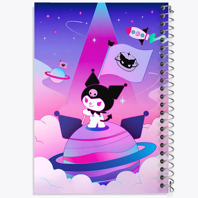 دفتر مشق 50 برگ خندالو طرح کرومی (Kuromi) کد N4821