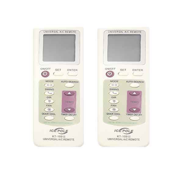 ریموت کنترل همه کاره کولر گازی مدل universal-KT-109 بسته 2 عددی ریموت کنترل همه کاره کولر گازی مدل universal-KT-109 بسته 2 عددی