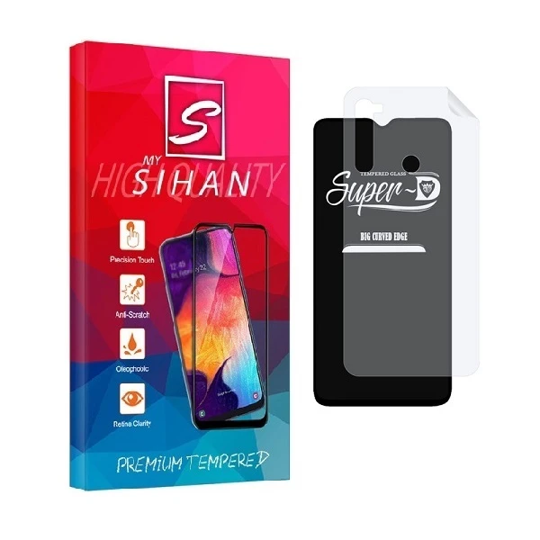 محافظ صفحه نمایش مای سیحان مدل 2SN-Glass مناسب برای گوشی موبایل شیائومی Redmi Note 8 به همراه محافظ پشت