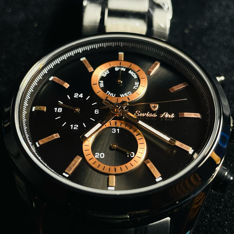 ست ساعت مچی عقربه‌ای زنانه و مردانه سوئیس آرت مدل 920134135-07