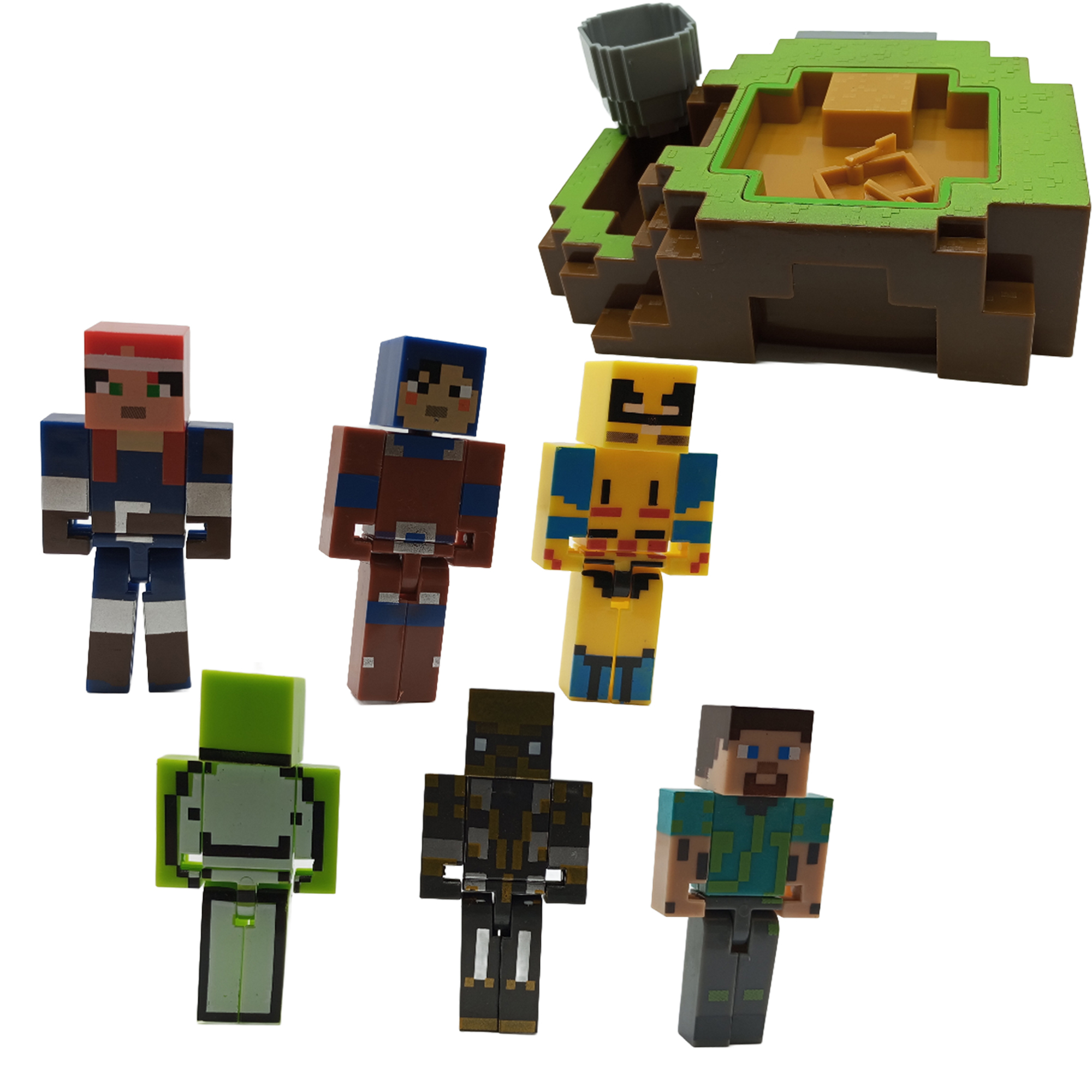 اکشن فیگور مدل ماینکرافت طرح سازه مجموعه 9 عددی کد 794