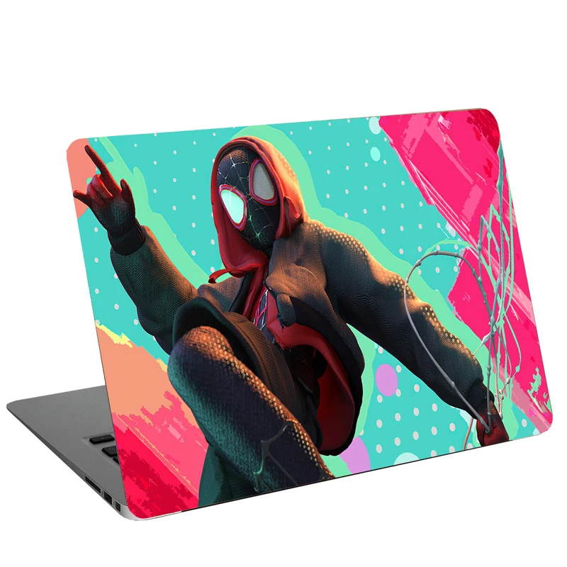 استیکر لپ تاپ طرح Miles Spider Man کد C-130 مناسب برای لپ تاپ 15.6 اینچ