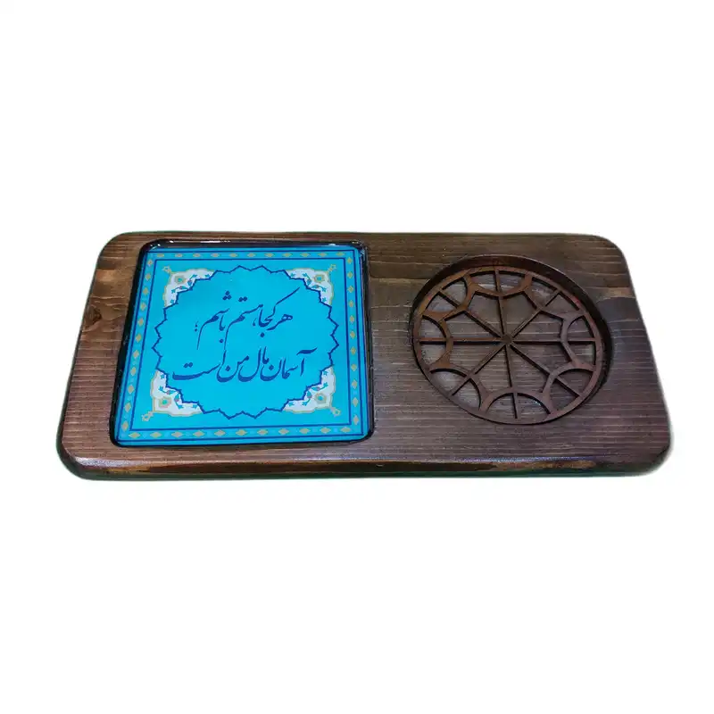 زیر لیوانی چوبی مدل 104