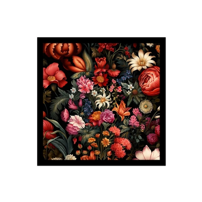 تابلو نوری بکلیت طرح نقاشی گل رنگی مدل B-MID-15969