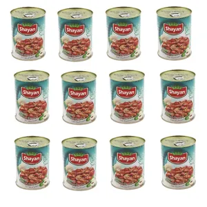 کنسرو لوبیا چیتی و قارچ-350 گرم مجموعه 12 عددی