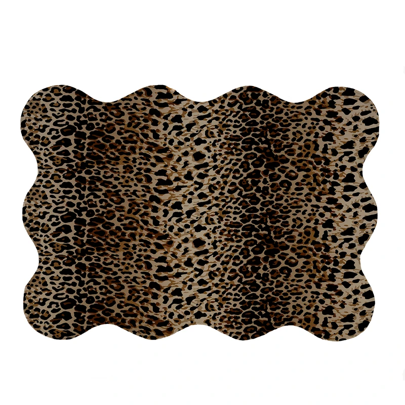 پادری مدل دالبر طرح پلنگی کد 5365 سایز 80x110 سانتی متر 