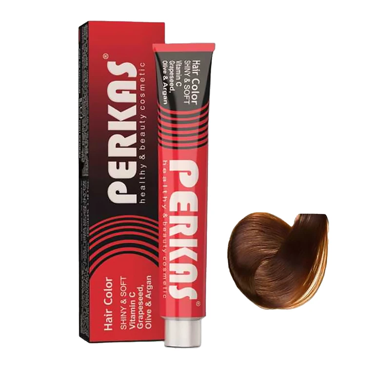 رنگ مو پرکاس شماره 7.058 حجم 100 میلی‌لیتر رنگ هاوانا