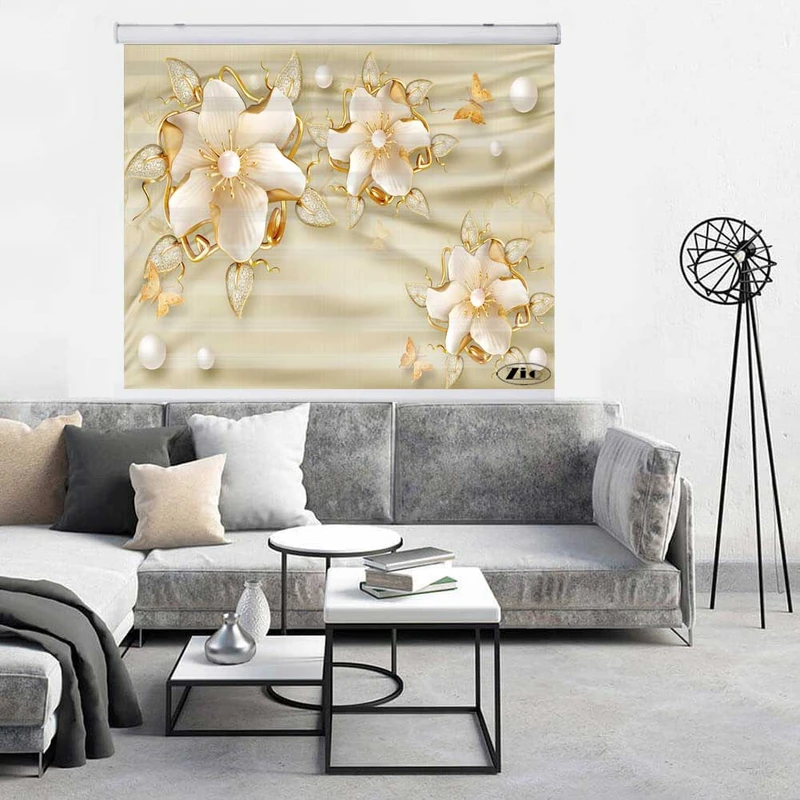 پرده زبرا زیو کد 3D1339 سایز 150x200 سانتی متر