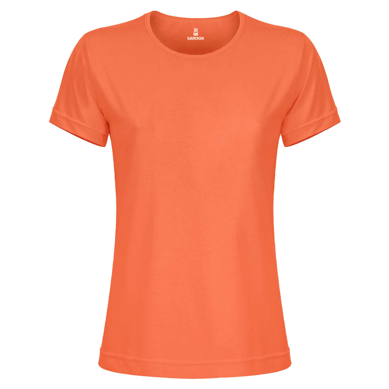 تی شرت آستین کوتاه زنانه ساروک مدل TSHPYR کد 07 رنگ گلبهی