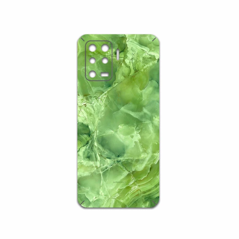 برچسب پوششی ماهوت مدل Green-Crystal-Marble مناسب برای گوشی موبایل اپو A94 4G