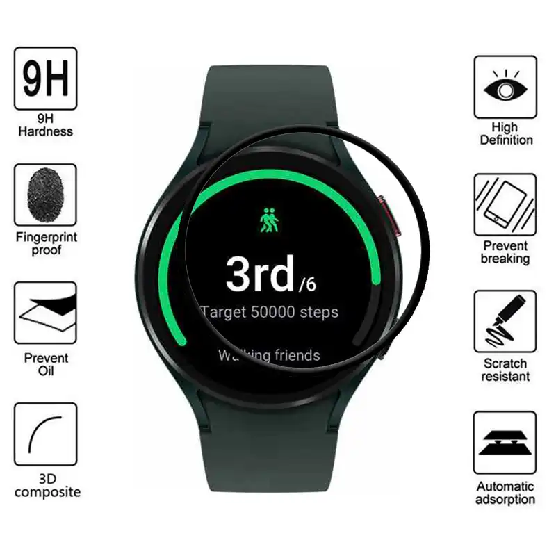 محافظ صفحه نمایش گودزیلا مدل G-PMMA مناسب برای ساعت هوشمند سامسونگ Watch 4 44mm بسته 2 عددی