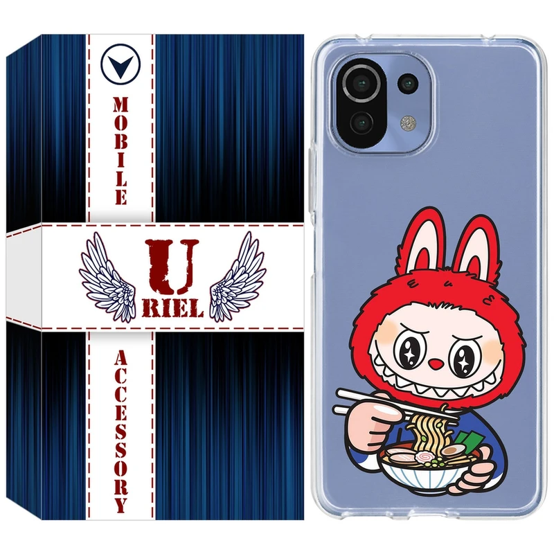 کاور یوریل مدل Clear کد 117 طرح لبوبو Labubu مناسب برای گوشی موبایل شیائومی Mi 11 Lite / 11 Lite 5G NE
