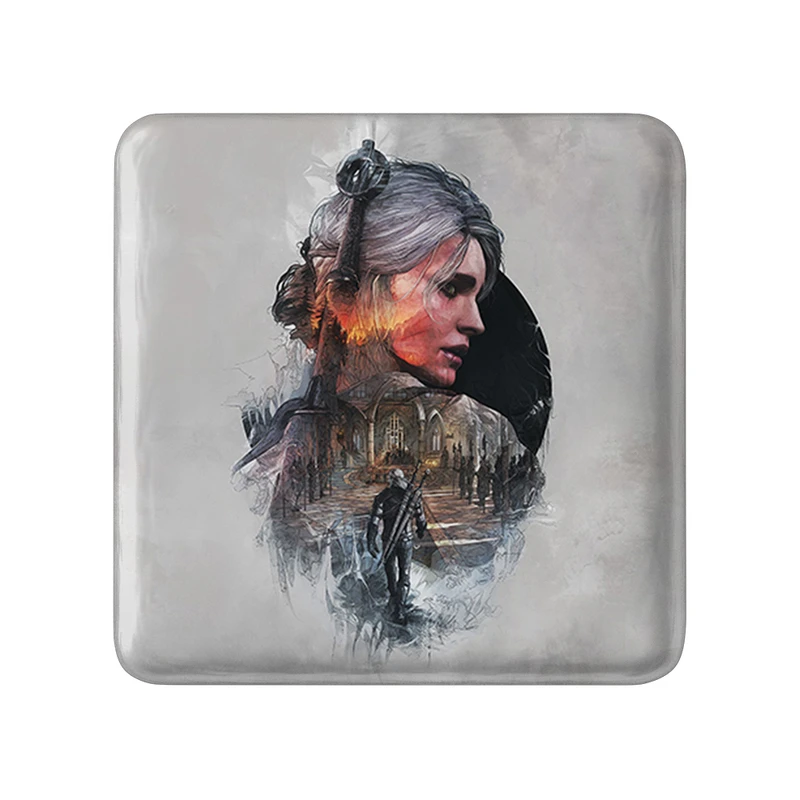 پیکسل خندالو طرح  سیری ویچر مدل مربعی کد 30930