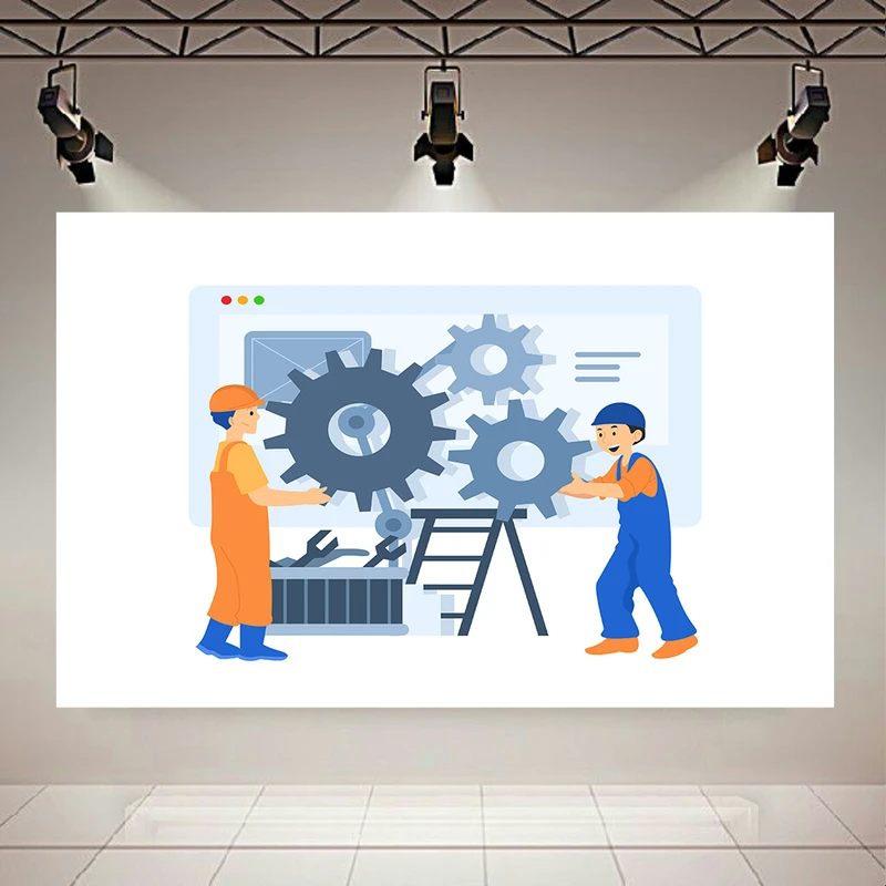 تابلو بوم طرح مخمل مهندسی مدل ابزار و صنعت کد AR304041