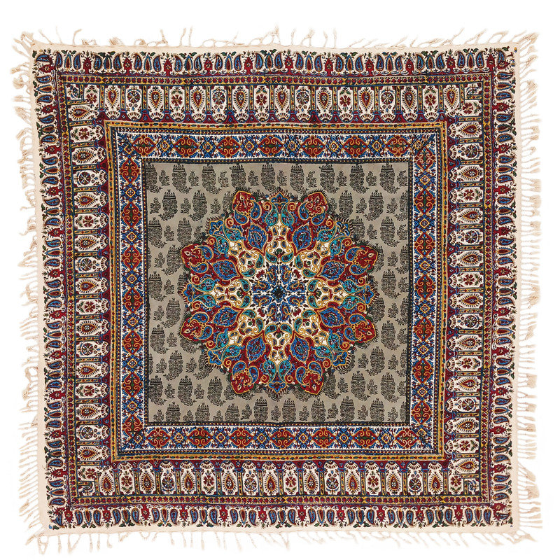 رومیزی قلمکار مدل ترنج