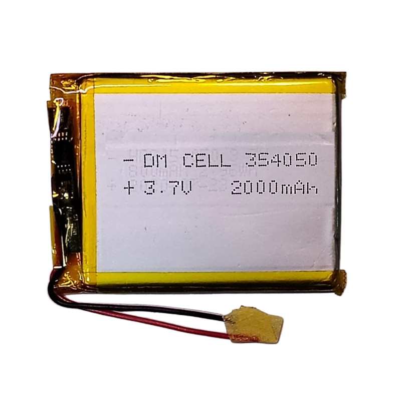 باتری لیتیومی دی ام سل مدل DM-354050 ظرفیت 2000 میلی آمپر ساعت