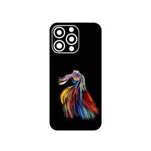 MAHOOT Rainbow Hair Digital Art Cover Sticker for Apple iphone 13 Pro