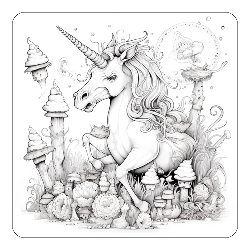 مگنت کاکتی طرح اسب تک شاخ و یونیکورن مدل mp32706