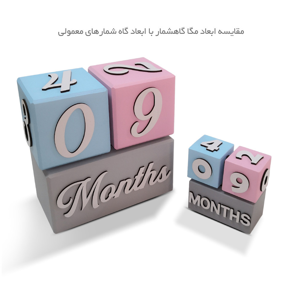 استند رومیزی کودک طرح مگا گاه شمار مدل MKids35-Mega-E