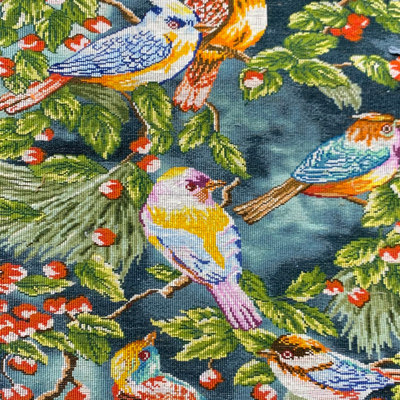 تابلو فرش دستباف مدل پرندگان ستونی کد 355