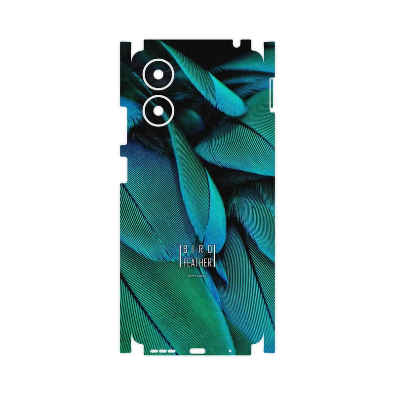 برچسب پوششی ماهوت مدل Green Feather-FullSkin مناسب برای گوشی موبایل موتورولا Moto G04s