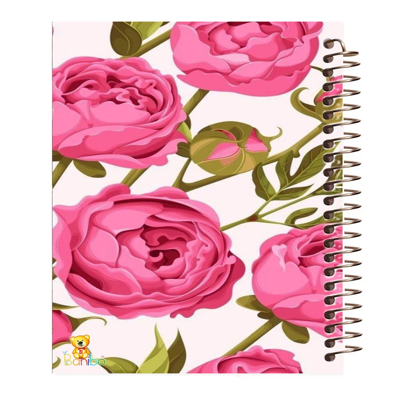دفتر نقاشی 50 برگ بانیبو مدل  گل کد 284