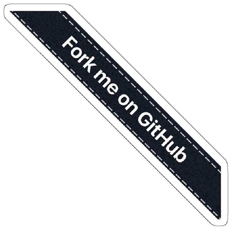 استیکر لپ تاپ مدل Fork me on Github Ribbon