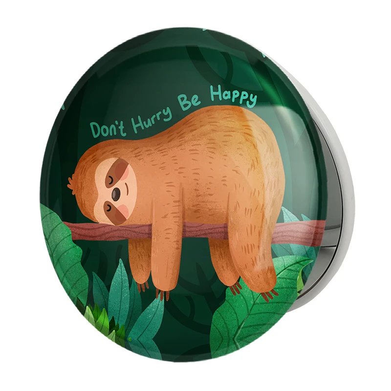 آینه جیبی خندالو طرح تنبل مدل تاشو کد 26198 