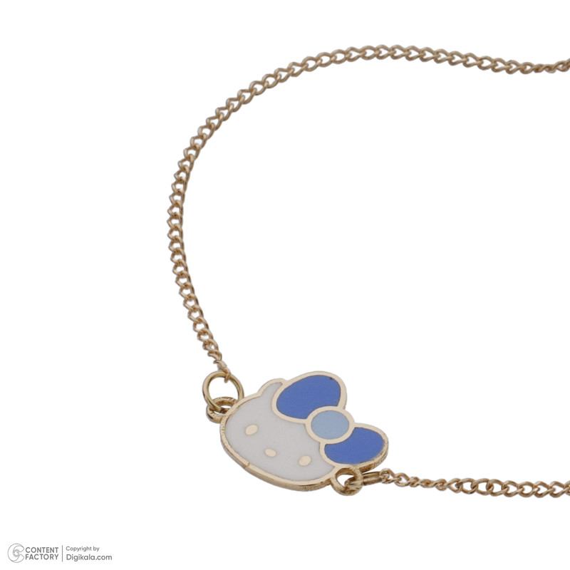 دستبند طلا 18 عیار دخترانه مایا ماهک مدل MB1644 طرح کیتی