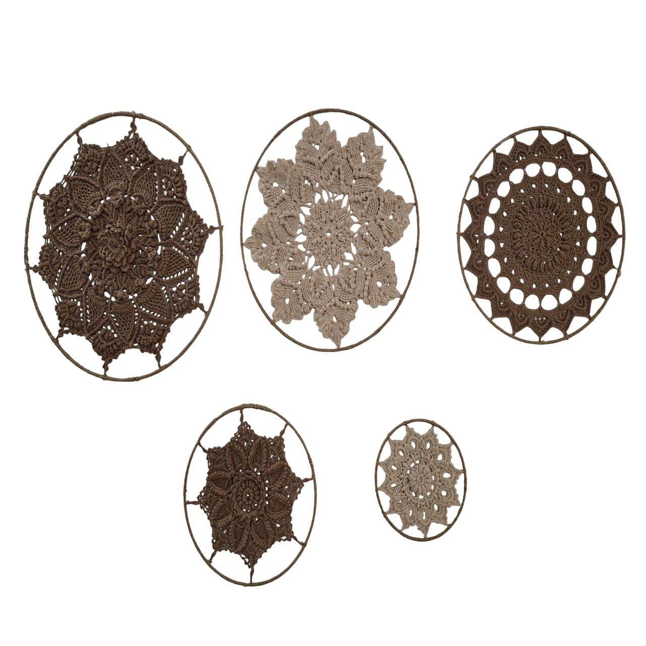 دیوارکوب بافتنی مدل غنچه بسته ۵ عددی