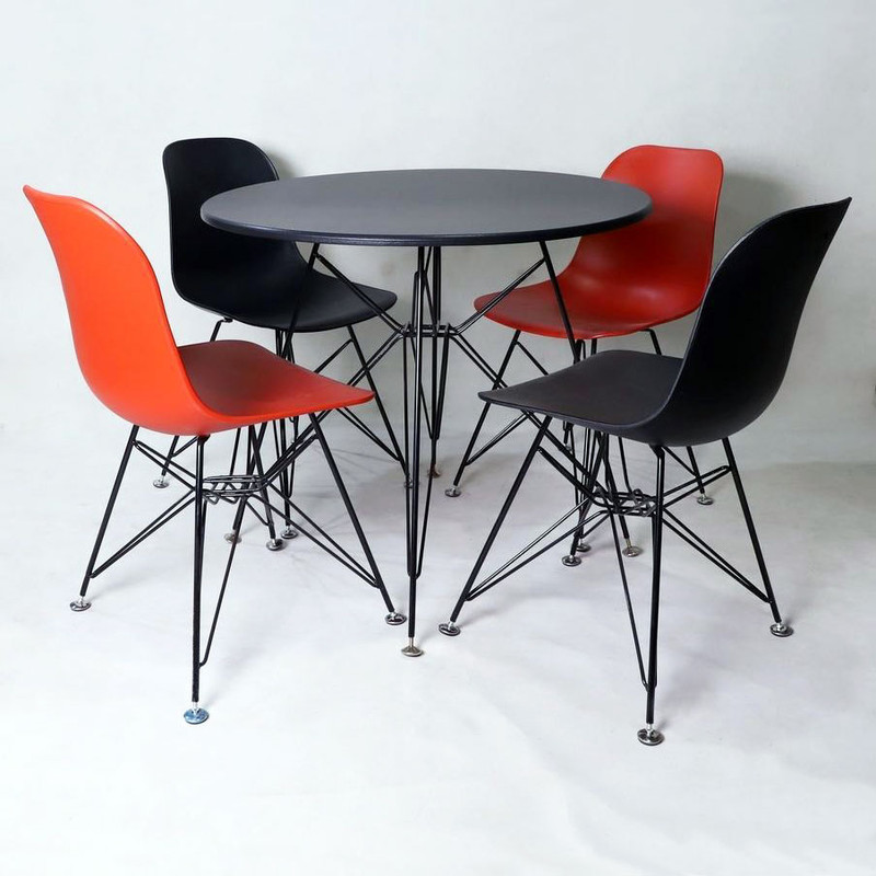 میز و صندلی ناهارخوری 4 نفره مدل آریا پایه فلزی