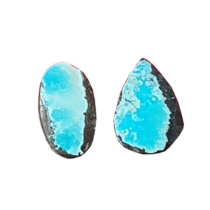 سنگ فیروزه نیشابور کد CZN5018 مجموعه 2 عددی