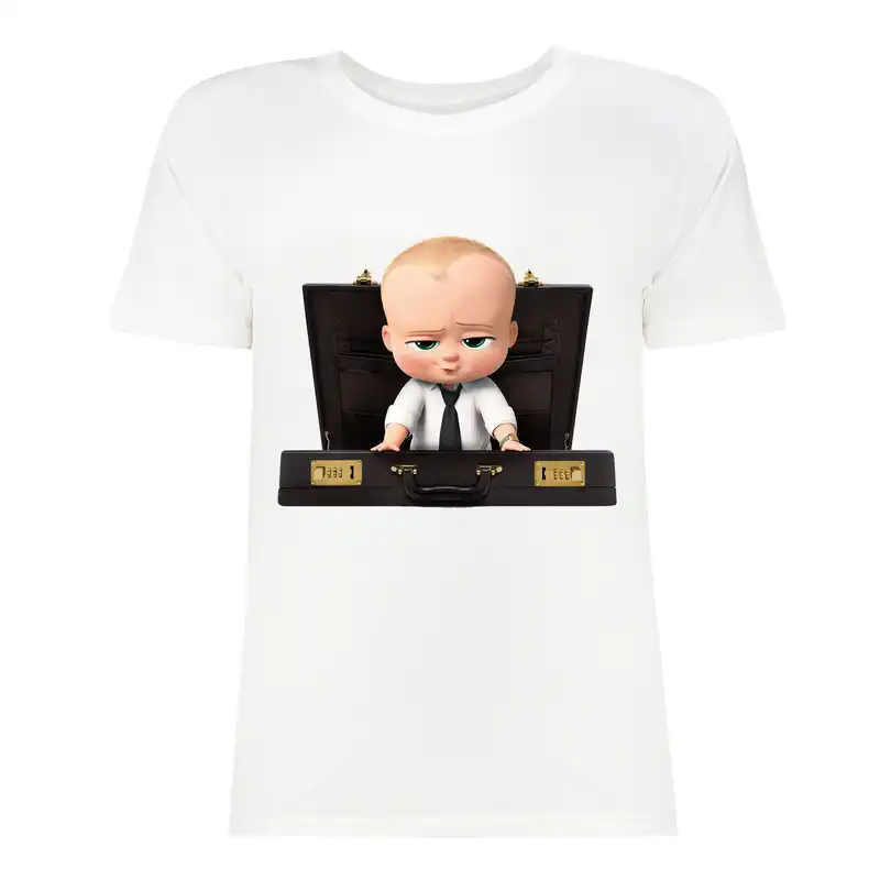 تی شرت آستین کوتاه بچگانه مدل بچه رئیس چمدونی